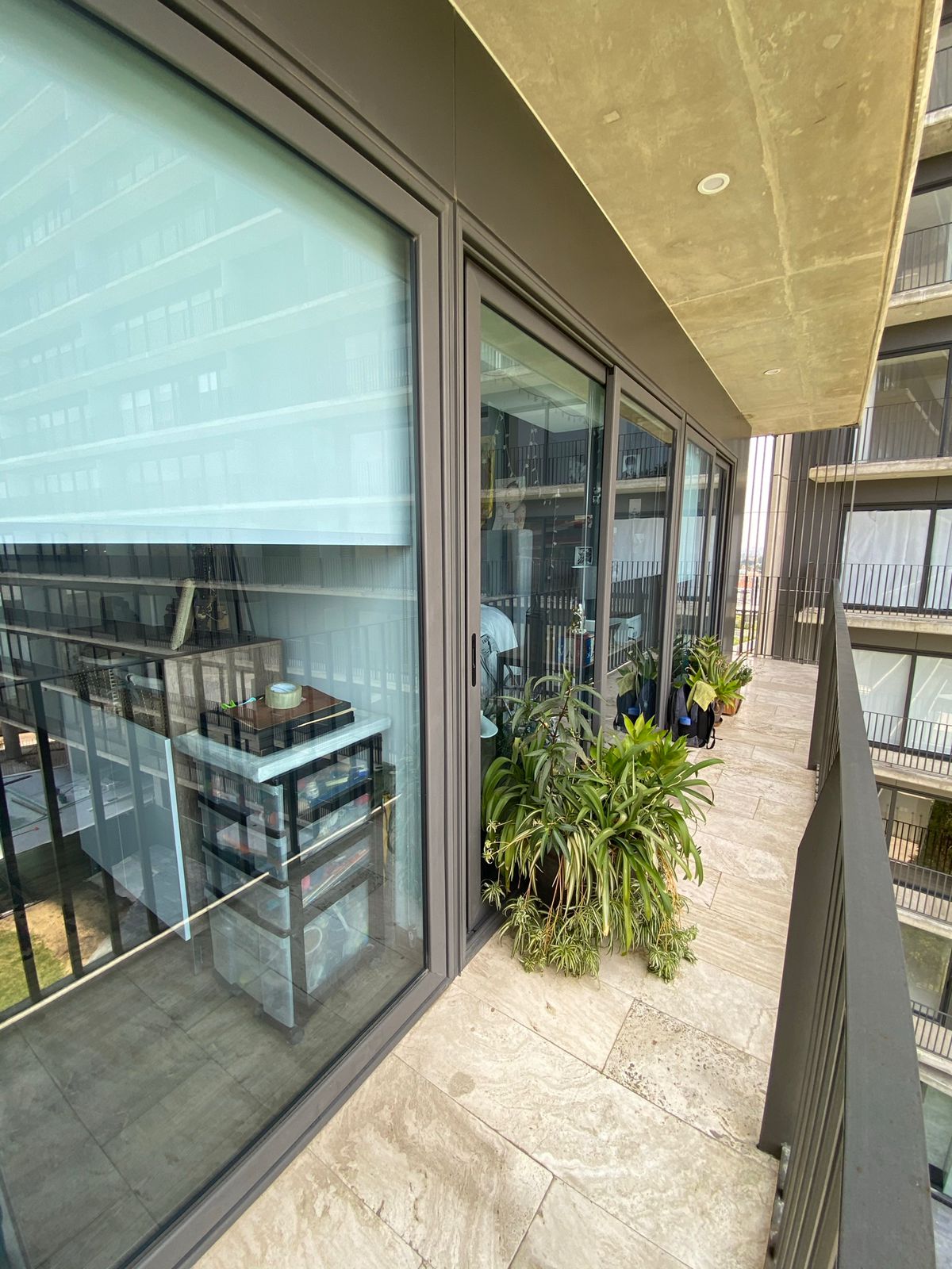 Comercio con película de seguridad